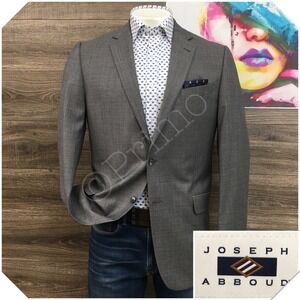 JOSEPH ABBOUD Mens Blazer Sport Coat Casual Size 42L‎ Two Button Wool Suit